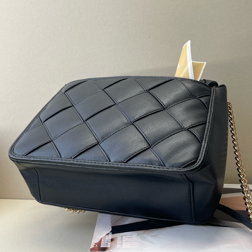 (new+card) Michael Kors Regina flap shoulder bag crossbody black leather quilted - Picture 14 of 16